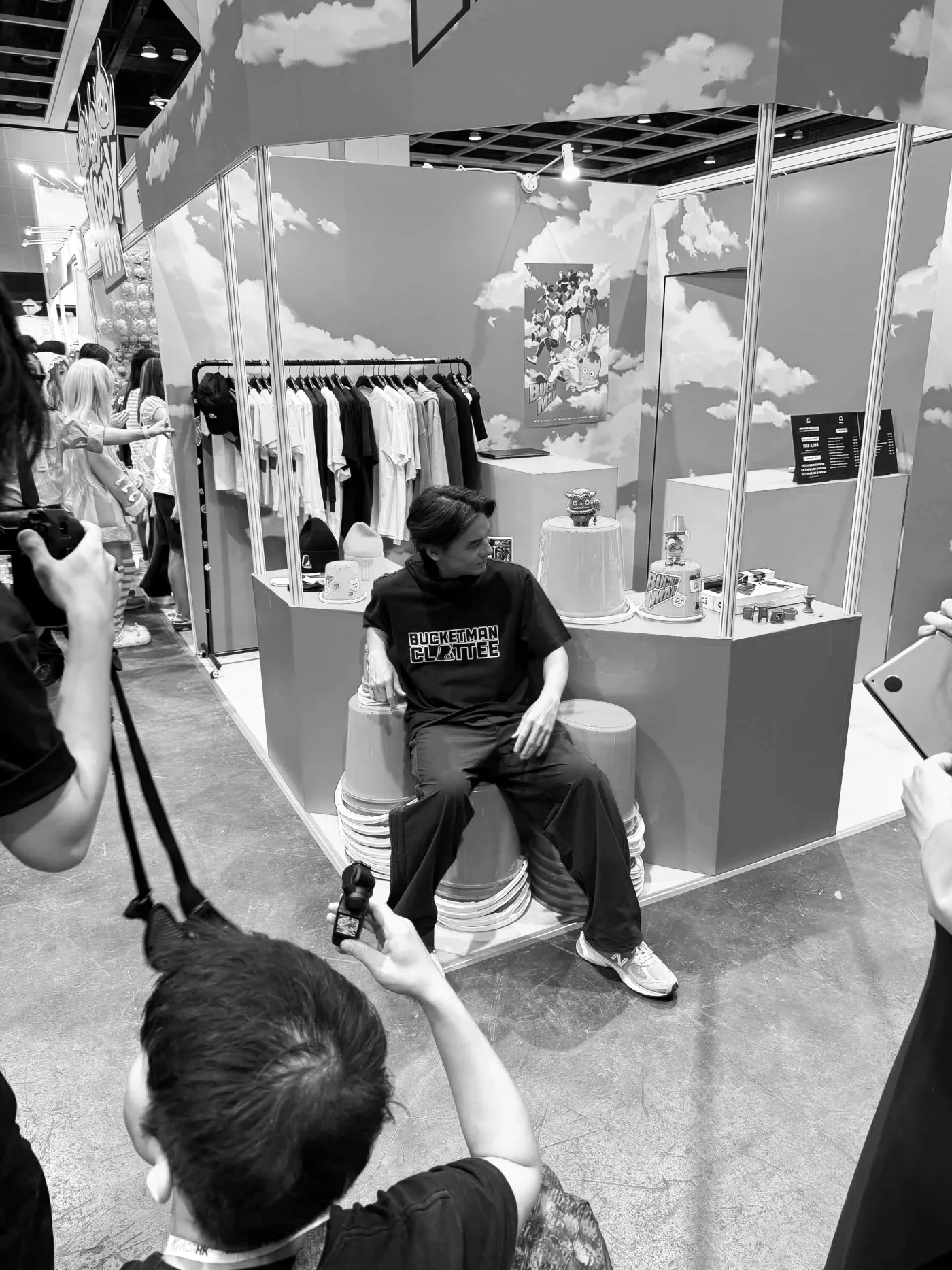 Bucket Man merchandise booth at ACGHK 2026