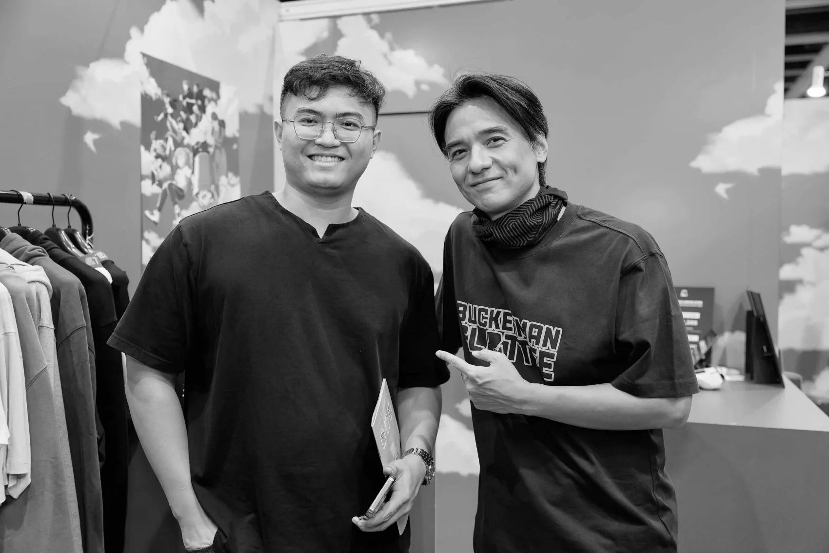 Khoa Trinh with Stephen Fung at the ACGHK 2026 Bucket Man Pilot premiere